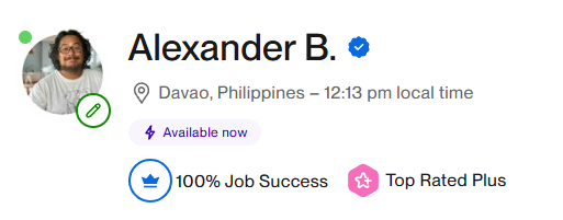 Upwork Top Rated Plus